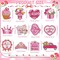 12 Pack Mother’s Day Diamond Painting Keychains, DIY 5D Diamond Art Key Chain Kits for Adults & Kids, Colorful Rhinestone Pendant Crafts for Mom